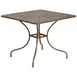 Flash Furniture CO-6-GD-GG 35.5x35.5 Square Patio Table, Gold Powder Coat, Steel, 1.75 Umbrella Hole 1 image