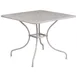 Flash Furniture CO-6-SIL-GG 35.5x35.5 Square Patio Table, Steel, Light Gray Powder Coat Finish 1 image