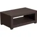 Flash Furniture DAD-SF1-R-GG Outdoor Coffee Table - 36.5"W x 22"D x 15"H, Faux Rattan, Chocolate, Assembly Req 1 image