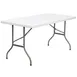 Flash Furniture DAD-YCZ-152-GG Folding Table, 60"W x 30"D x 29"H, Granite White Plastic, 330 lbs, Rectangular, Indoor/Outdoor 1 image