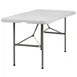 Flash Furniture DAD-YCZ-152Z-GG Folding Table, 60"W x 30"D x 29"H, Granite White Plastic, 220 lbs, Rectangular, Indoor/Outdoor 1 image