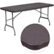 Flash Furniture DAD-YCZ-172-GG Folding Table, 67-1/2"W x 32-1/2"D x 28-3/4"H, Brown Plastic Rattan Edge, 330 lbs, Rectangular, Indoor/Outdoor 1 image
