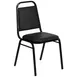 Flash Furniture FD-BHF-2-GG Hercules Series Stacking Banquet Chair, 500 lb, Vinyl Upholstered, Black 1 image