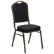 Flash Furniture FD-C01-GOLDVEIN-S0806-GG Hercules Series Stacking Banquet Chair, 500 lb, Upholstered Back, Gold Vein Finish 1 image