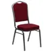 Flash Furniture FD-C01-SILVERVEIN-3169-GG Hercules Series Stacking Banquet Chair, 500 lb, Upholstered Seat & Back, Silver Vein Finish 1 image
