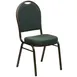 Flash Furniture FD-C03-GOLDVEIN-4003-GG Hercules Series Stacking Banquet Chair, 500 lb. weight capacity, gold vein finish, green upholstered 1 image