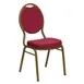 Flash Furniture FD-C04-ALLGOLD-2804-GG Hercules Series Stacking Banquet Chair, 500 lb, Gold Finish, Upholstered Seat & Back 1 image