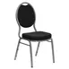 Flash Furniture FD-C04-SILVERVEIN-S076-GG Hercules Series Stacking Banquet Chair, 500 lb, Upholstered Seat & Back, Fabric, Silver Vein Finish 1 image