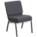 Flash Furniture FD-CH0221-4-SV-DKGY-BAS-GG Hercules Series Extra Wide Stacking Church Chair, 800 lb, Fabric Upholstery, Dark Gray 1 image