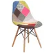 Flash Furniture FH-130-DCV1-D-GG Elon Series Accent Side Chair, Upholstered Fabric, Polypropylene Molded Back & Seat 1 image