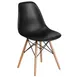 Flash Furniture FH-130-DPP-BK-GG Elon Series Black Accent Side Chair with Polypropylene Molded Back & Seat 1 image