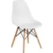 Flash Furniture FH-130-DPP-WH-GG Elon Series White Polypropylene Accent Side Chair 1 image