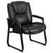 Flash Furniture GO-2138-GG Hercules Series Big & Tall Executive Side Chair, 500 lb, LeatherSoft Upholstery, Black 1 image
