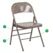 Flash Furniture HF3-MC-309AS-BGE-GG Hercules Folding Chair, 300 lbs, Beige, Steel Seat & Back, Indoor/Outdoor 1 image