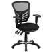 Flash Furniture HL-0001-GG Swivel Task Chair, Mesh Back, 36-3/4"-43-1/2" Height, 250 lb, Casters on Nylon Base 1 image
