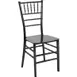Flash Furniture LE-BLACK-M-GG Stacking Chiavari Chair, 1000 lb, Black, UV‑Treated, Ladder Back, 8‑High Stack 1 image