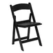 Flash Furniture LE-L-1-BLACK-GG - Hercules Folding Chair, 1000 lb, Black Padded Seat, Waterproof Cover, Frame 1 image