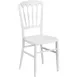 Flash Furniture LE-L-MON-WH-GG 800 lbs Outdoor Napoleon Chair 10‑chair stack UV‑treated white poly slat seat 1 image
