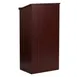 Flash Furniture MT-M8830-LECT-MAH-GG Lectern, 23"W x15"D x45-3/4"H, Mahogany Ledge PencilSlot Shelf Asm Req 1 image
