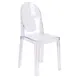 Flash Furniture OW-GHOSTBACK-18-GG Ghost Chair, 330 lb, Polycarbonate, Transparent Crystal, Outdoor 1 image