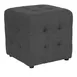 Flash Furniture QY-S02-DGY-GG Avendale Ottoman/Pouf, 16"W x 16"D x 15-3/4"H, Dark Gray, Tufted, Fabric Upholstery 1 image