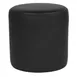 Flash Furniture QY-S10-5001-1-BKL-GG Barrington Ottoman/Pouf, 15-3/4" Dia, 16-1/4"H, LeatherSoft Upholstery, Black 1 image