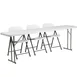 Flash Furniture RB-1896-2-GG Folding Training Table & Chair Set, 96"L x 18"W, Gray & White, 330 lb Capacity 1 image