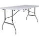 Flash Furniture RB-3050FH-ADJ-GG 5' Folding Table, Granite White, Adjustable Height, 330 lbs, Waterproof, Indoor/Outdoor Use 1 image