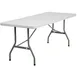 Flash Furniture RB-3072-GG Folding Table, 72"W x 30"D x 29"H, Granite White Plastic Top, Gray Metal Legs, 330 lbs, Rectangular, Indoor/Outdoor 1 image