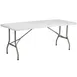 Flash Furniture RB-3072FH-GG Folding Table, 72"W x 30"D x 29"H, Granite White Plastic, 330 lbs, Rectangular, Bi-Fold, Indoor/Outdoor 1 image