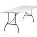 Flash Furniture RB-3096-GG Folding Table, 96"W x 30"D x 29"H, Granite White Plastic Top, Gray Metal Legs, 661 lbs, Rectangular, Indoor/Outdoor 1 image