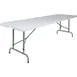 Flash Furniture RB-3096ADJ-GG 8 Ft Folding Table, Granite White, 30x96 Inches, 661 lb, Adjustable Height, Waterproof, Gray Powder Coated 1 image