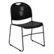 Flash Furniture RUT-188-BK-GG Hercules Compact Stacking Chair, 880 lbs, Black Seat & Back, 35‑Stack 1 image