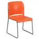 Flash Furniture RUT-238A-OR-GG Hercules Stacking Chair, 880 lbs, Orange, Seat/Back, Stacks 5 Indoor/Outdoor 1 image