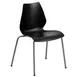 Flash Furniture RUT-288-BK-GG Stacking Chair, Black, 770 lb, Frame, Seat/Back Lumbar, 5‑Stack, Indoor/Outdoor 1 image