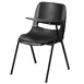 Flash Furniture RUT-EO1-BK-LTAB-GG Hercules Series Ergonomic Shell Chair, 880 lb, Black Powder Coated Metal Frame, Plastic Seat & Back 1 image