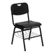 Flash Furniture RUT-GK01-BK-BAS-GG Stacking Chair, Black Metal Frame, 880 lbs, Seat/Back Plastic, 10‑High Stack 1 image