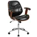 Flash Furniture SD-SDM-2235-5-BK-GG Bentwood Executive Swivel Office Chair 1 image