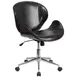 Flash Furniture SD-SDM-2240-5-MAH-BK-GG Swivel Chair, 32"-35¼" , 250 lbs, Mahogany, Tilt Lock, Chrome, Casters 1 image