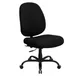Flash Furniture WL-715MG-BK-GG Tall Chair, 400 lb, Black Fabric, Armless, Height 40-1/4"-45-1/4", Back, Casters 1 image
