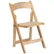 Flash Furniture XF-2903-NAT-WOOD-GG Hercules Folding Chair – Vinyl Seat, Waterproof, Frame, Back, Indoor/Out 1 image