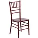 Flash Furniture XS-MAHOGANY-GG Hercules Chiavari Chair, Ladder Back, Acacia Wood, Mahogany, 1100 lb, Stackable 1 image