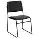 Flash Furniture XU-8700-BLK-B-VYL-30-GG Hercules Series Stacking Chair, 1000 lb, Black Vinyl Upholstery, Powder Coated Steel Frame 1 image