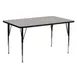 Flash Furniture XU-A2460-REC-GY-H-A-GG 60" Rectangular Activity Table, Gray Laminate Top, 24"D, Adjustable Height 1 image