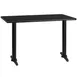 Flash Furniture XU-BLKTB-3048-T0522-GG 48"W x 30"D Rectangular Black Laminate Dining Table 1 image
