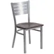 Flash Furniture XU-DG-60401-MAHW-GG Hercules Series Restaurant Chair, Metal Cutout Slat Back, Mahogany Finish Plywood Seat 1 image