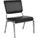 Flash Furniture XU-DG-60442-660-2-BV-GG Hercules Series Bariatric Stacking Chair, 1500 lb, Vinyl Upholstery, Black, Silver Vein Finish 1 image
