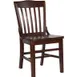 Flash Furniture XU-DG-W0006-WAL-GG Hercules Series Restaurant Chair, Wood Back, Beechwood Seat, Walnut Finish 1 image