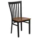 Flash Furniture XU-DG6Q4BSCH-CHYW-GG Hercules Series Restaurant Chair, Metal Slatted Back, Cherry Finish Plywood Seat, 18 Gauge Steel Frame 1 image