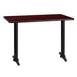 Flash Furniture XU-MAHTB-3042-T0522-GG 42"W Rectangular Dining Table, Mahogany Finish, PVC Edge 1 image